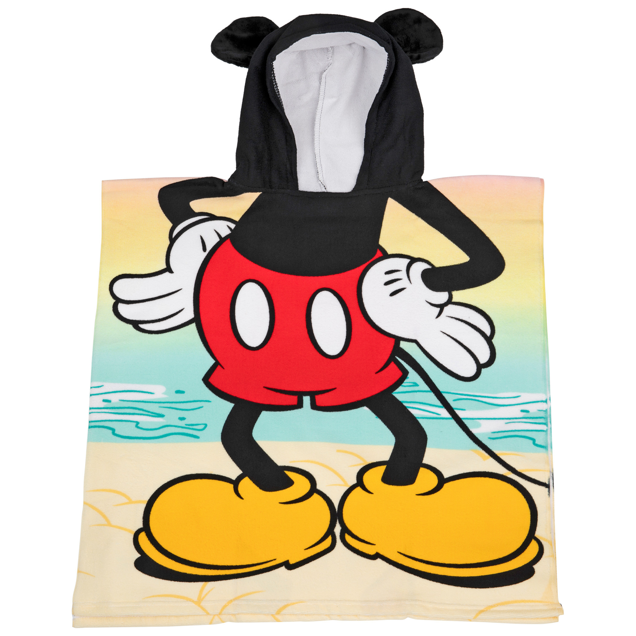 Disney Classic Mickey Mouse Hooded Beach Towel